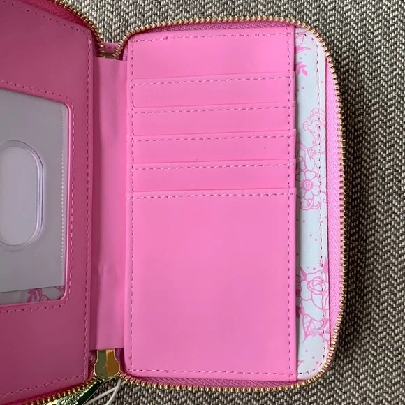 FINAL PRICE! Loungefly Disney Princess Tattoo AOP Zip Around Wallet - Picture 11 of 15
